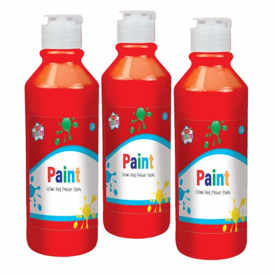 SH08712 PAINT 300ML KIDS CREATE RED