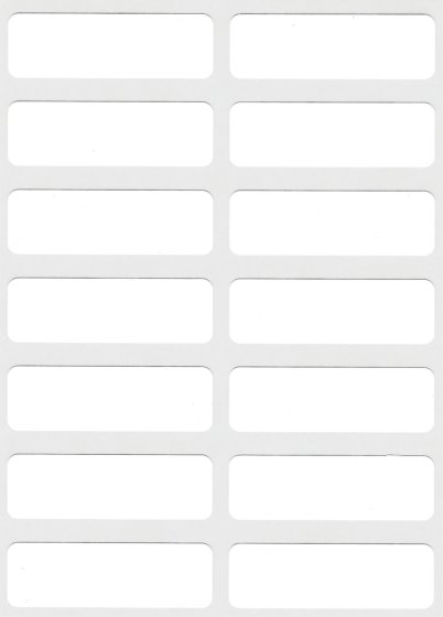 SH04205 WHITE LABEL 12X38MM REFILL PCK