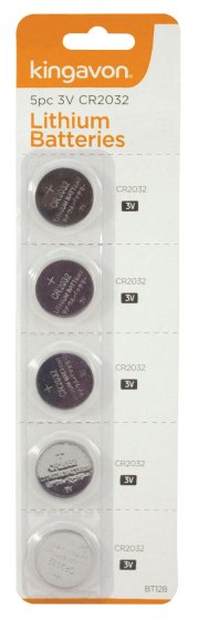 BATTERIES LITHIUM CR2032 3V 5P