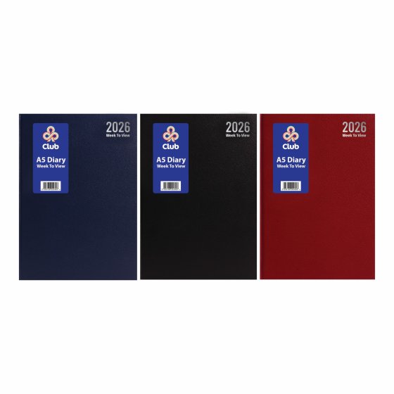 DH0102 DIARY A5 WEEK TO VIEW