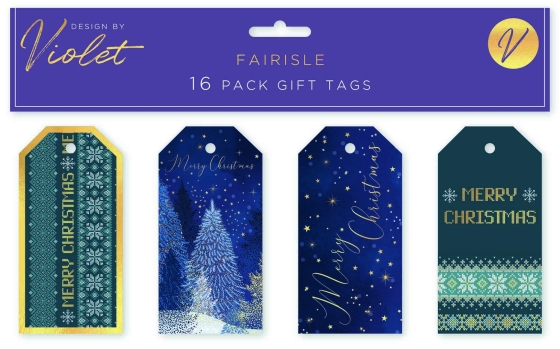 TAGS FAIRISLE 16PK