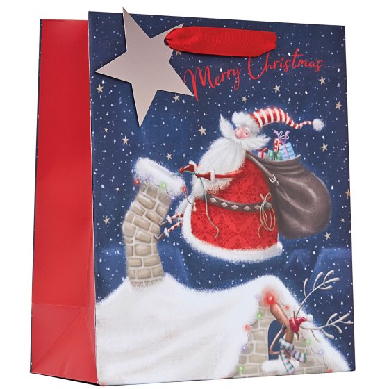 XH2507 GIFT BAG JOLLY SANTA M