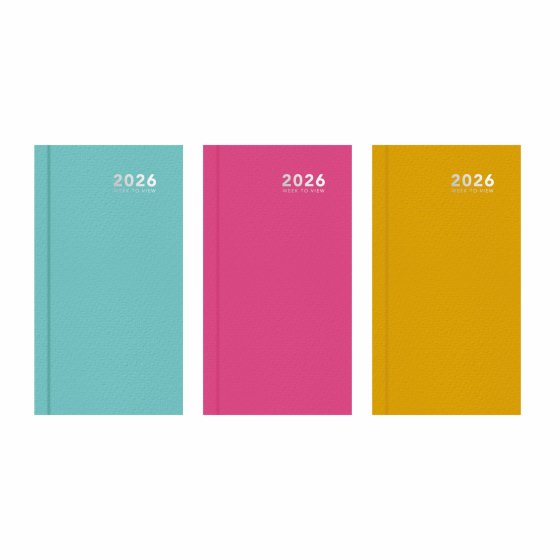 DH0406 DIARY SLIM WTV BRIGHT HARDBACK