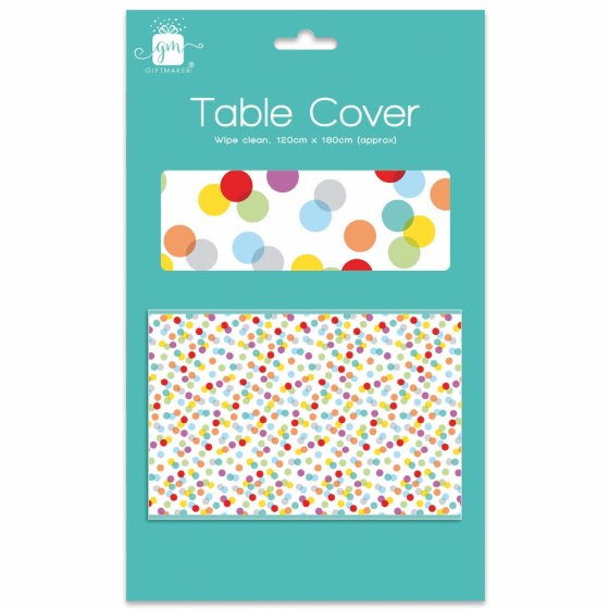 CH1612 SH11912 TABLECOVER 120 X 180CM SPOTS