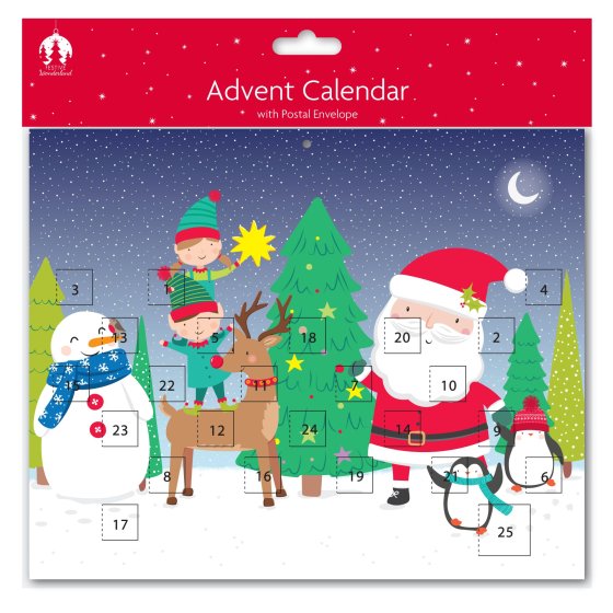 XH0803 CUTE SANTA ADVENT CALENDAR