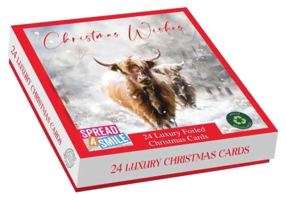 CARDS BOX 24 LUX SNOWY MEADOW