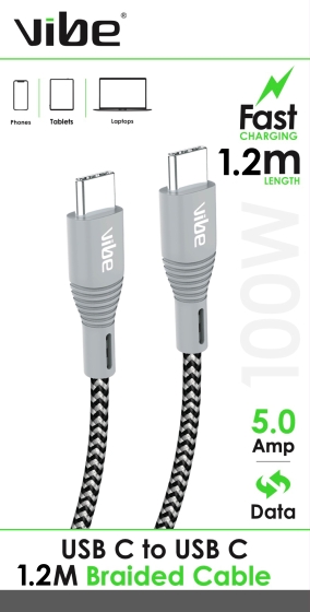 SJ04311 USB C TO USB C 1.2M BRAIDED