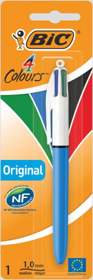 SH06813 PENS BIC 4 COLOUR CARDED