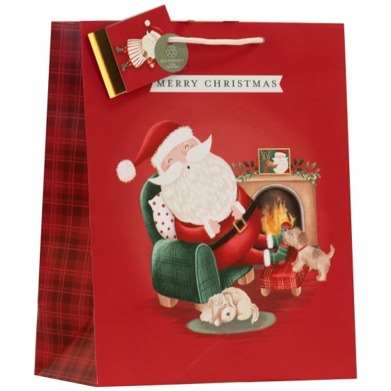 GIFT BAG SLEEPY SANTA L