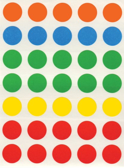 SH04214 COLOURED LABEL 13MM REFIL PACK