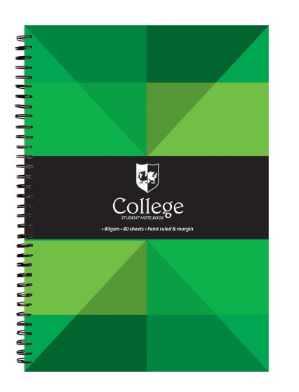 SH01512 NOTEBOOK A4 COLLEGE 80 SHEETS