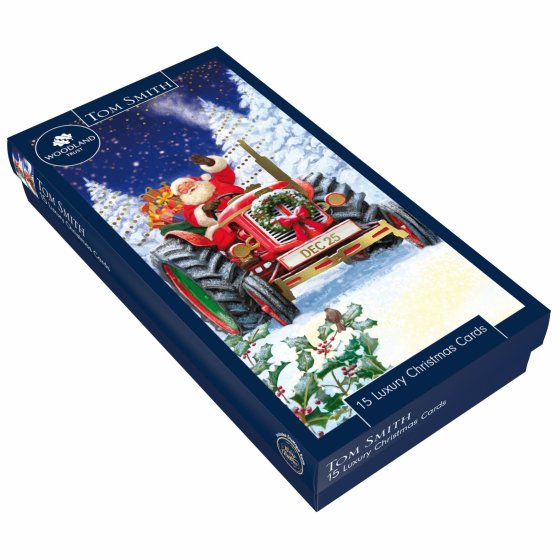 XH0315 CARDS LUX SLIM SANTA TRAIN FSC
