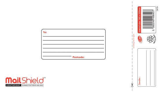 SH00412 MAILSHIELD POLY MAIL BAGS SMLL