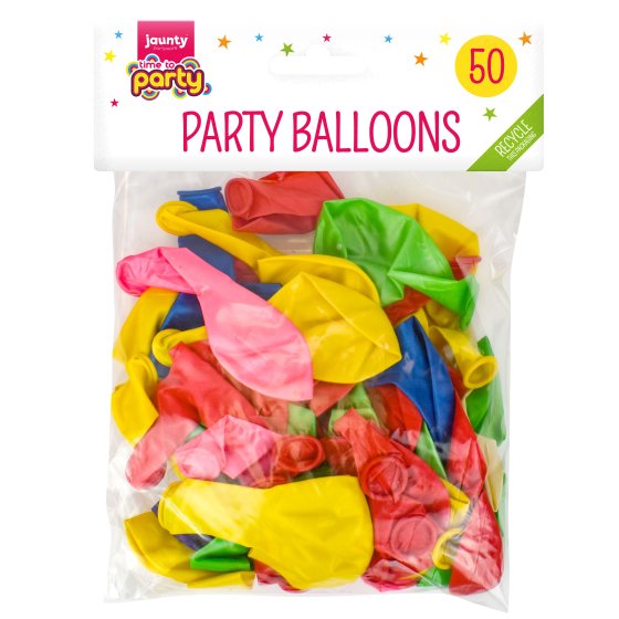 BALLOONS ASSORTED 50PK