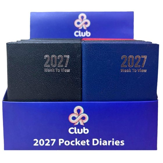 DJ0202 2027 DIARY POCKET HARDCASE WTV