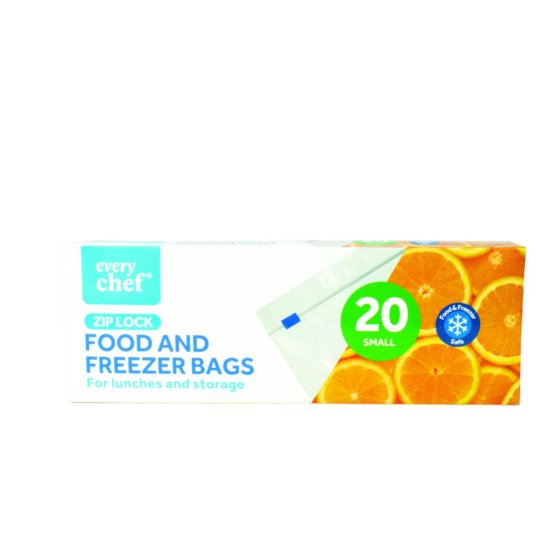 FREEZER BAGS SMALL ZIP SEAL 20PK