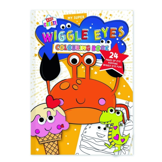SJ10006 SJ10006 COLOURING BOOK KIDS CREATE WIGGLE EYES24 PAG