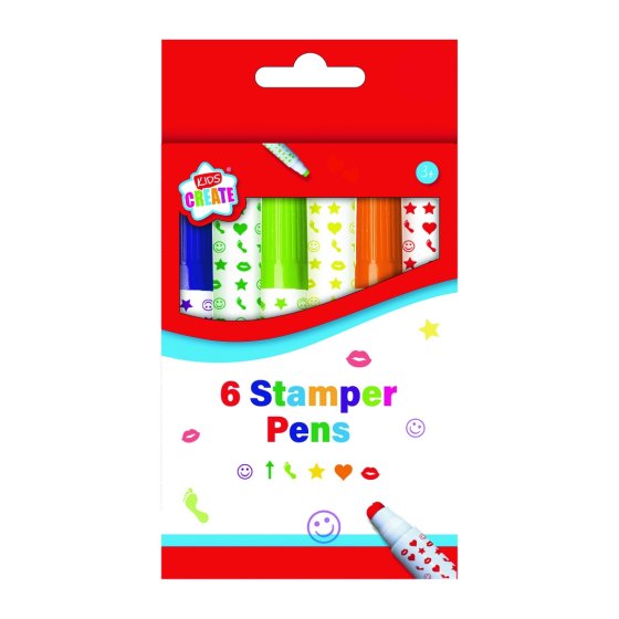 CJ1209 SJ07906 STAMPER PENS KIDS CREATE 6S