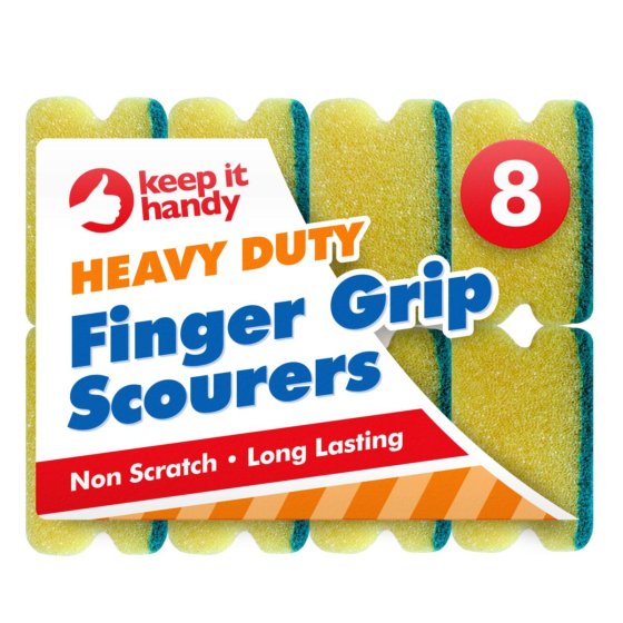 SCOURER HEAVY DUTY SPONGE 8PK