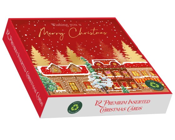 WIGIG CARDS BOX 12 SQ PREM CHRISTMAS