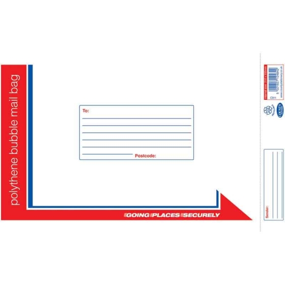 MAIL BAG POLY BUBBLE MED