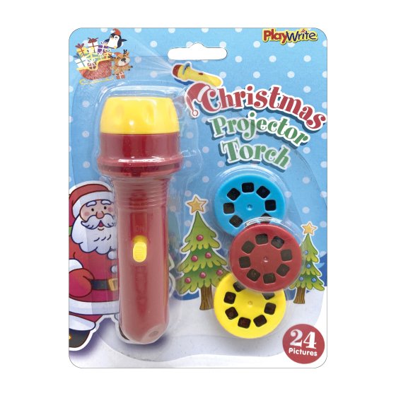 CHRISTMAS PROJECTOR TORCH 11CM