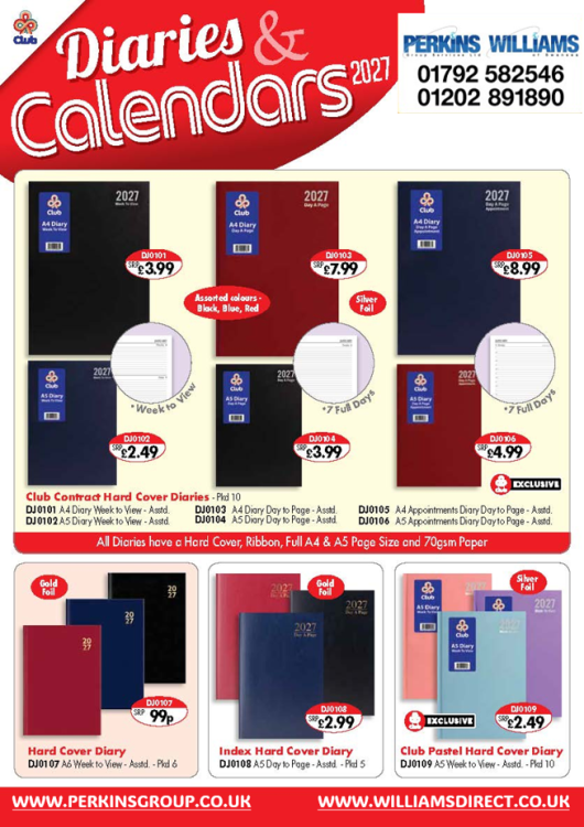 Diaries and Calendars 2026