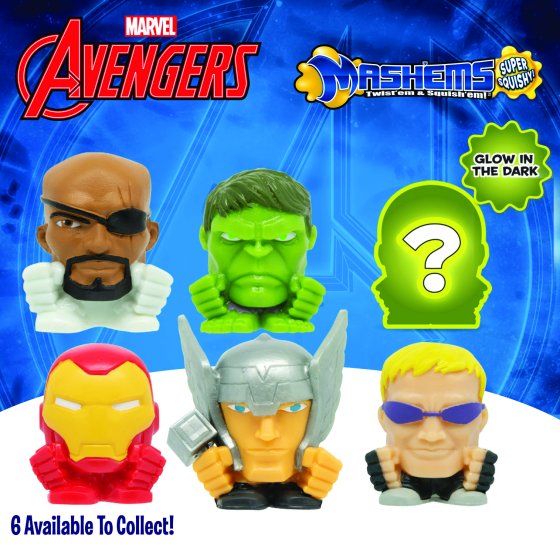 Mashems Avengers Series 10 Capsules [2 Pack] - Collectible Squishy Character Toys