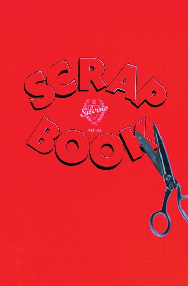 SH08409 SCRAP BOOK PLAIN COVER RED