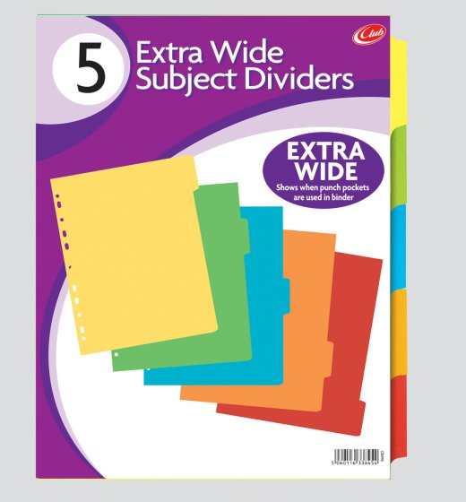 SE03813 CLUB 5 PART A4 EX WIDE DIVIDER