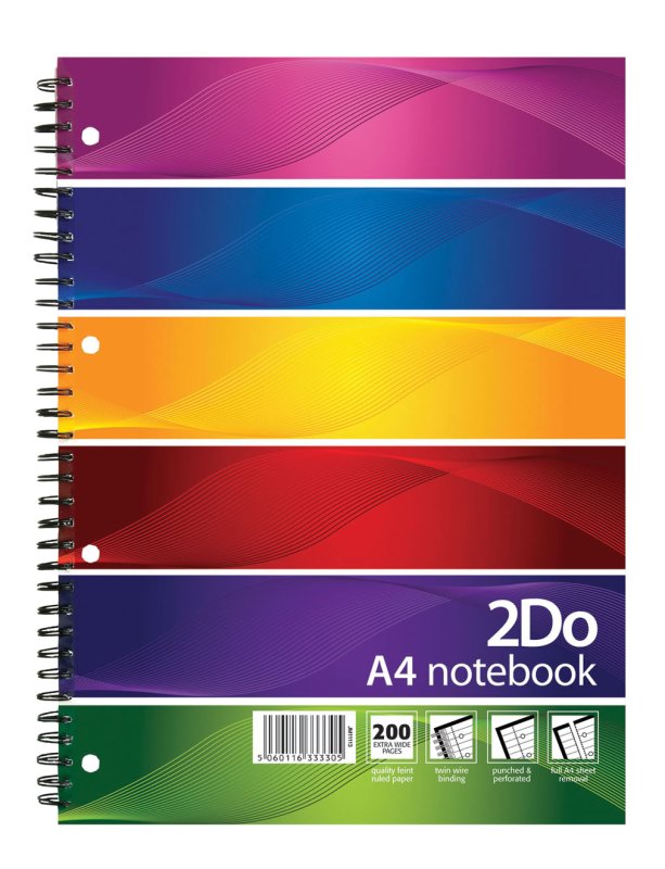 SE02008 2DO A4 TWIN WIRE NOTEBOOK Williams Direct