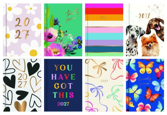 DJ0403 2027 DIARY POCKET 8 DESIGNS