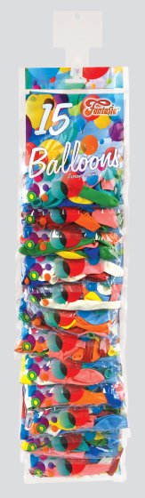 SG11125 BALLOON PACK 15S CLIP STRIP