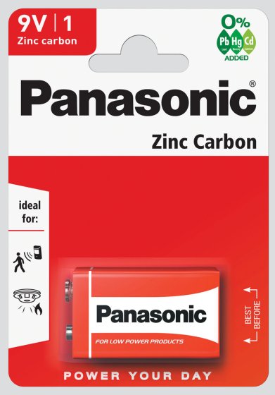 SG10213 BATTERIES PANASONIC 9V 1PK