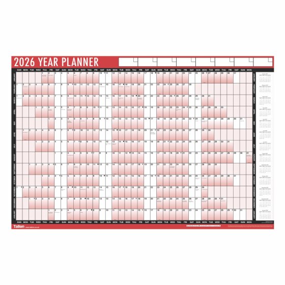 DH0902 DIARY 2025 YEARLY WALL PLANNER