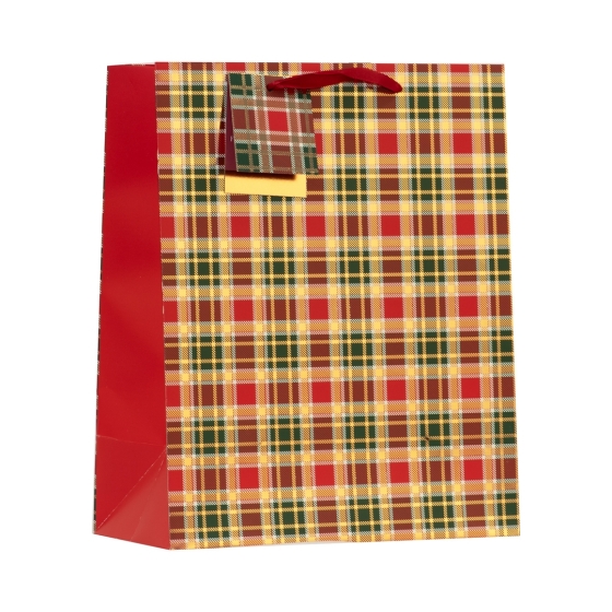 GIFT BAG TARTAN M
