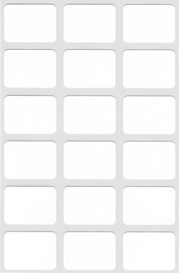 SH04206 WHITE LABEL 16X22MM REFILL PCK