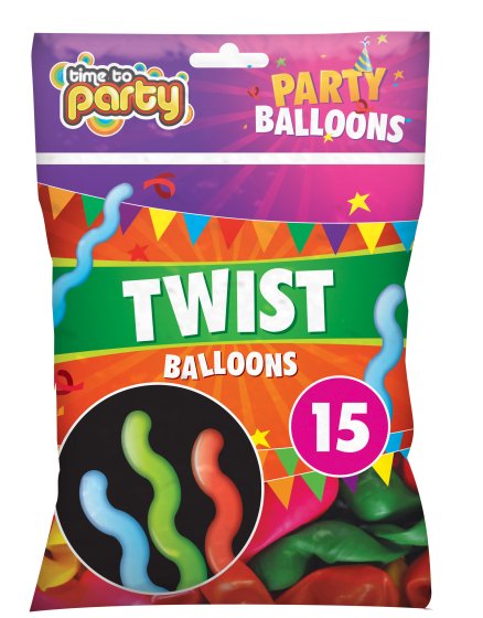 TWIST BALLOONS 15PK