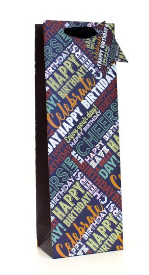 BOTTLE BAG TEXT PRINT CS