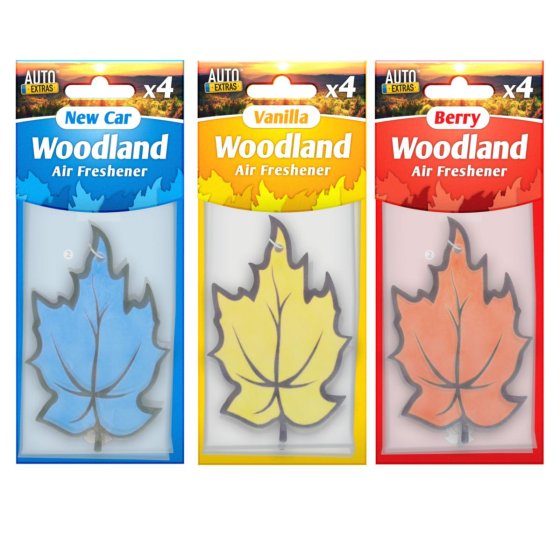 WOODLAND CAR AIR FRESHENER 3PK