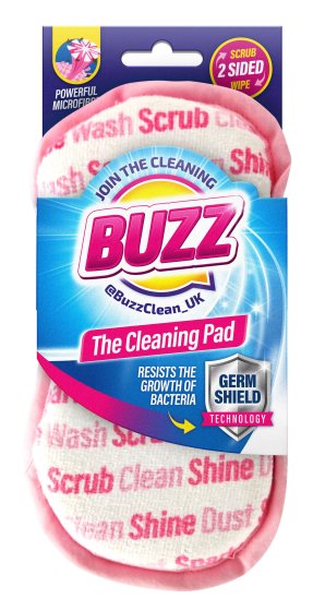 CLEANING PAD WITH GERM SHIELD BUZZ PINK