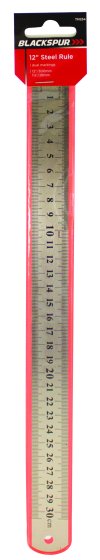 RULER STEEL 12IN DUAL MARKINGS