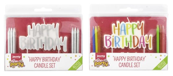 HAPPY BIRTHDAY CANDLE SET
