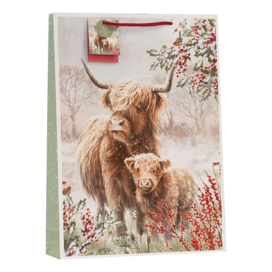 GIFT BAG HIGHLAND SCENE L