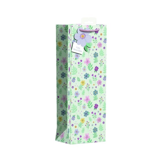 SJ15130 SJ15130 BOTTLE BAG DITSY FLORAL GIFT