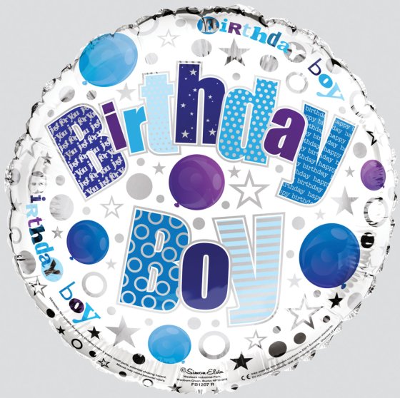 SH12709 FOIL BALLOON BIRHDAY BOY