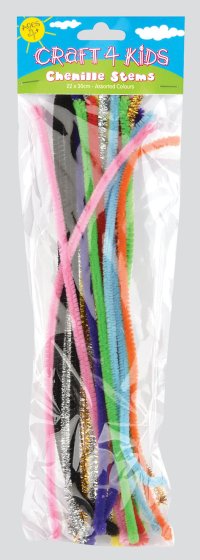 SH08905 24 CHENILLE STEMS 30CM