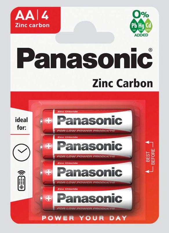 WF02307 SE09210 BATTERIES PANASONIC ZINC AA 4P Williams Direct