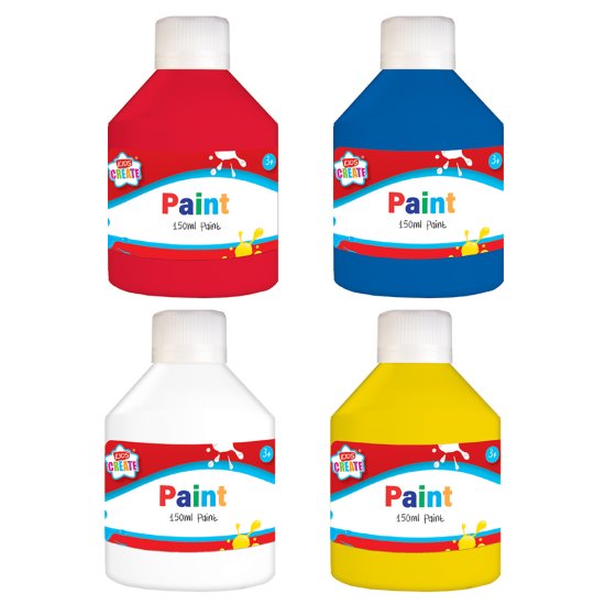 CH1106 SH08706 PAINT 150ML PRIMARY ASST 4S