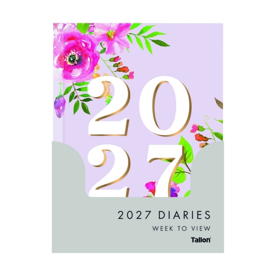 DJ0504 2027 DIARY A5 VINTAGE FLORAL WTV AS